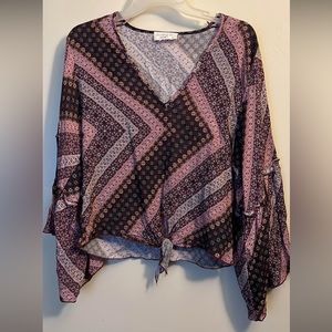 Lavender Field Flare Arm Top 🌺